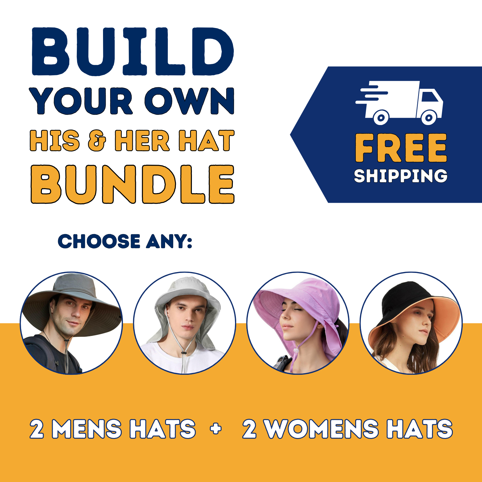 Build Your Own His & Her Sun Hats Bundle | OZ SMART display picture 2