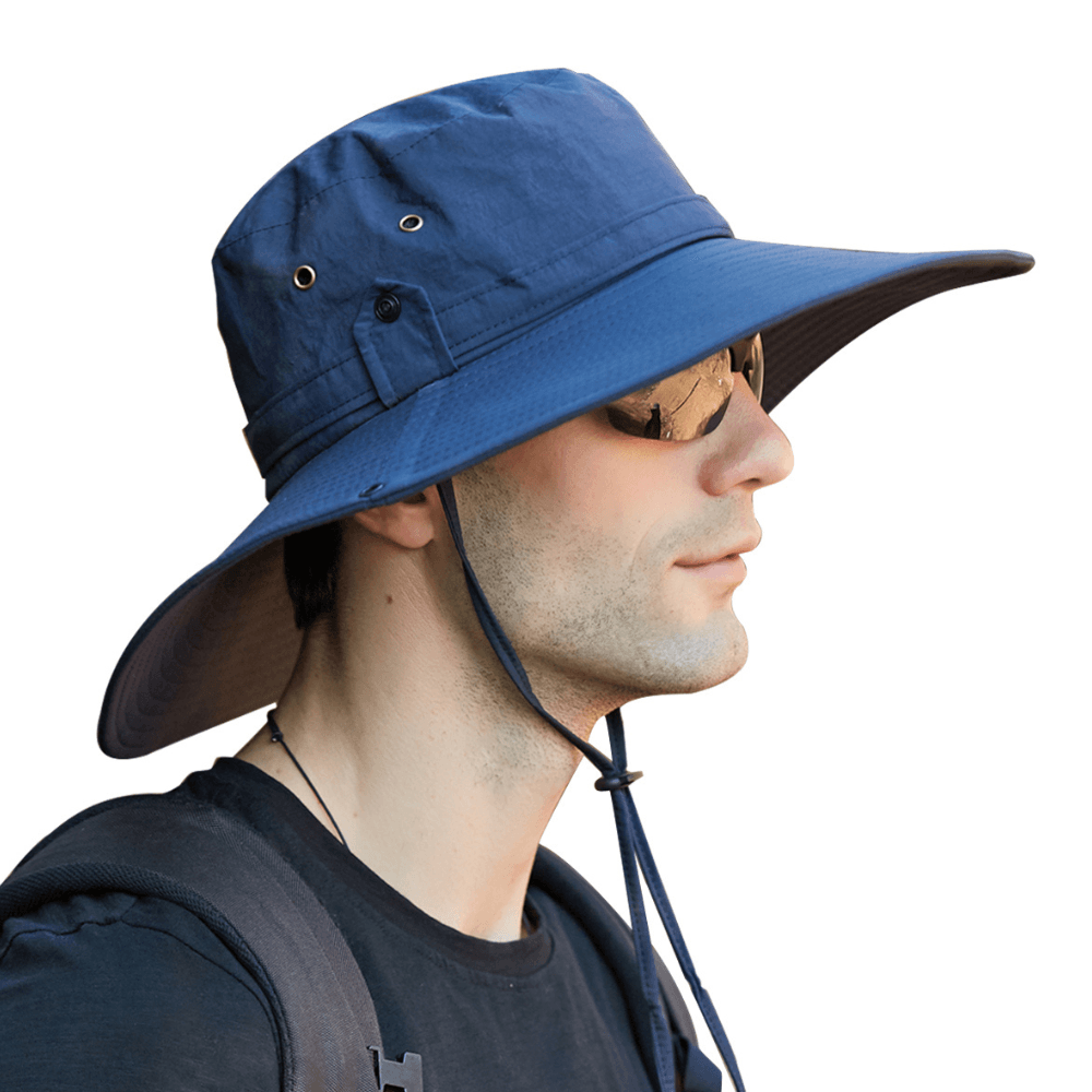 Wide Brim Ponytail Hole Hat