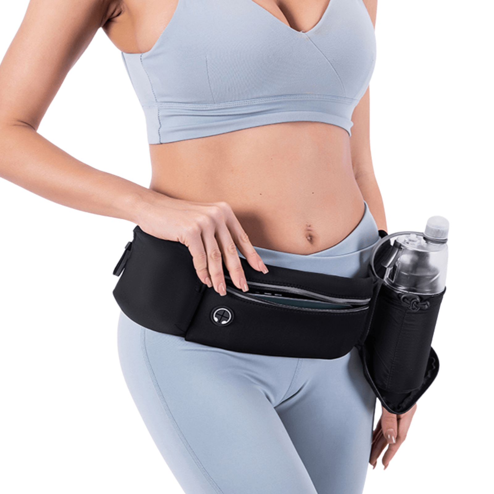 Running Belt Waistpack with Bottle Holder Bum Bag Fanny Pack Lightweight and QuickDry OZ Smart