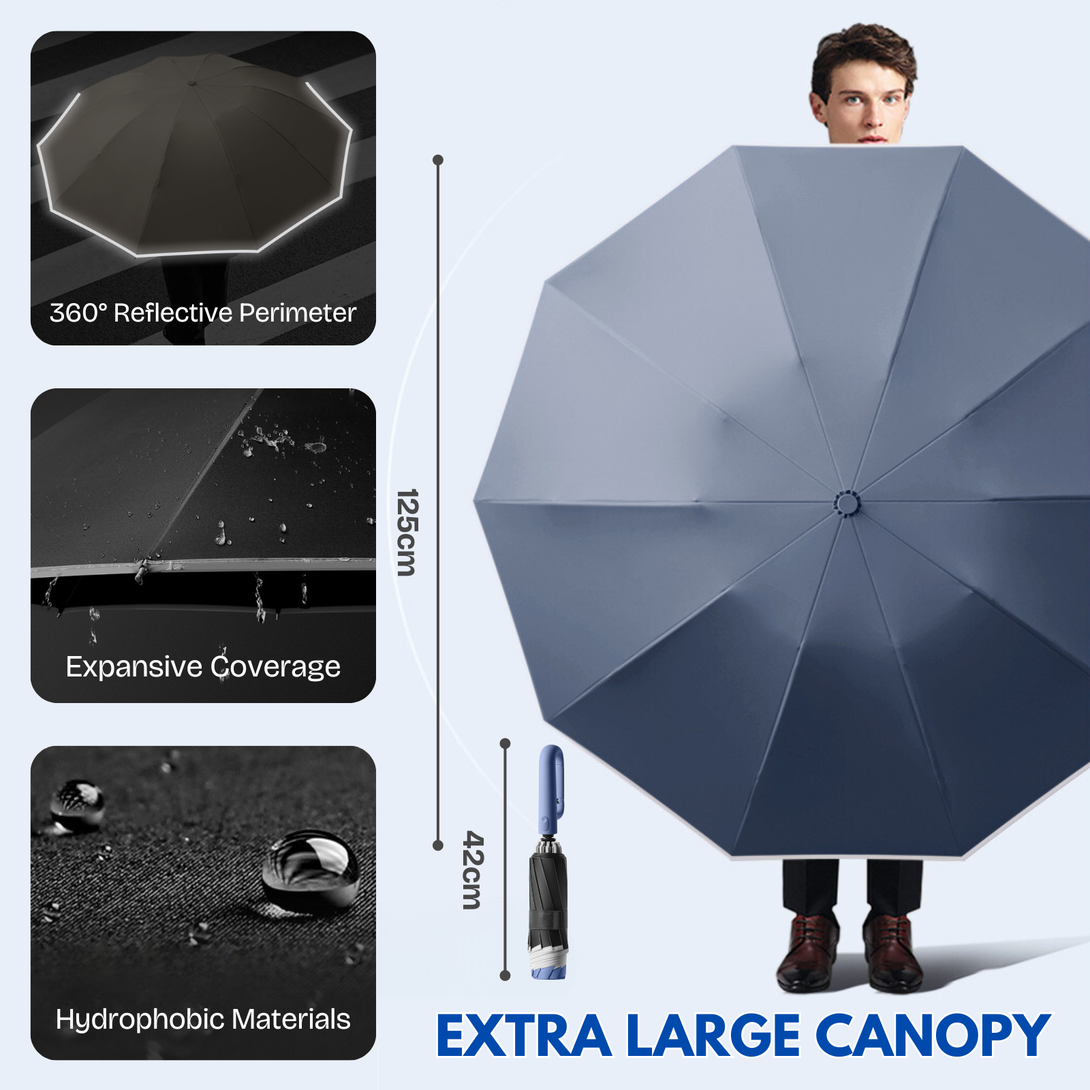 Automatic Extra Large 10-Rib Sun Umbrella