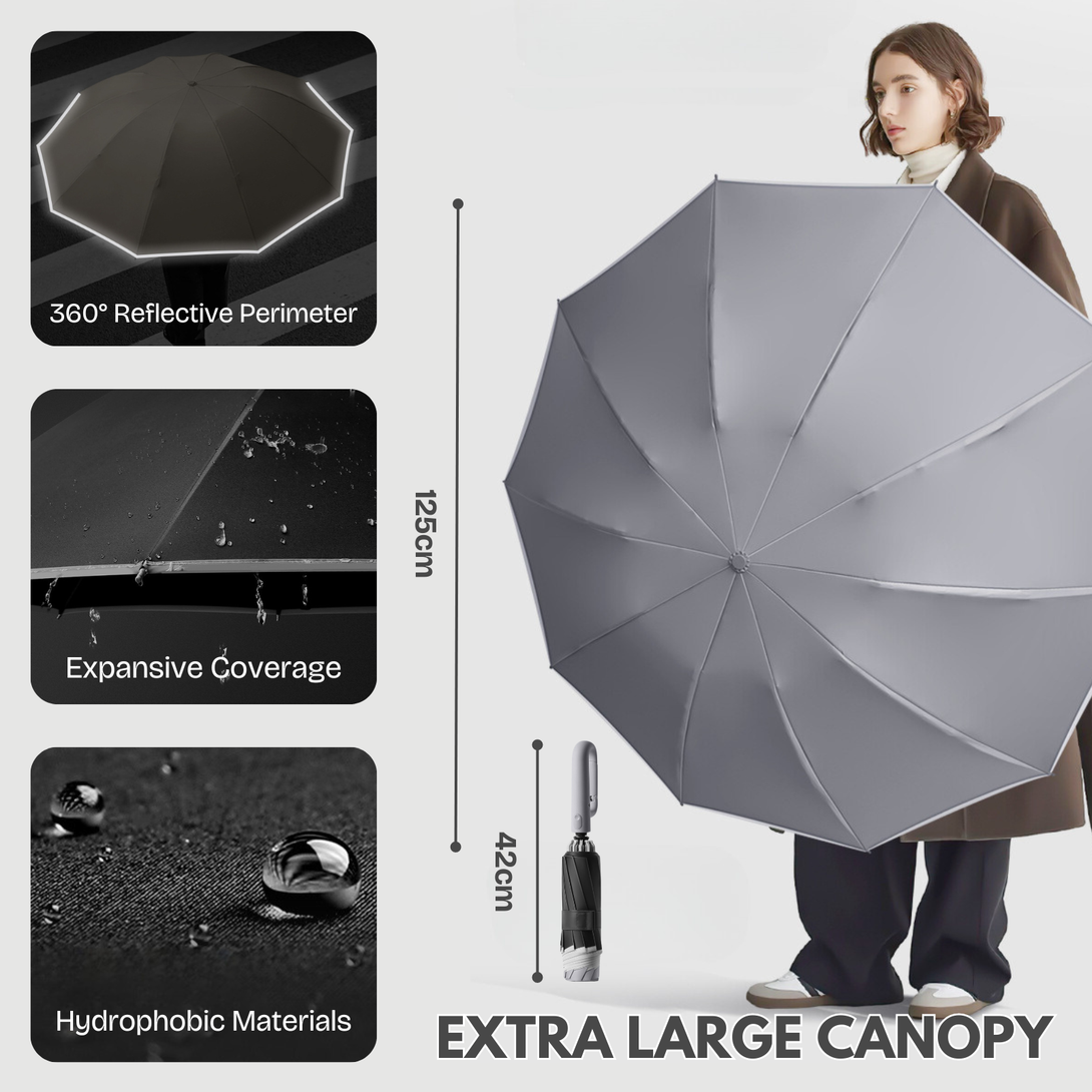 Automatic Extra Large 10-Rib Sun Umbrella