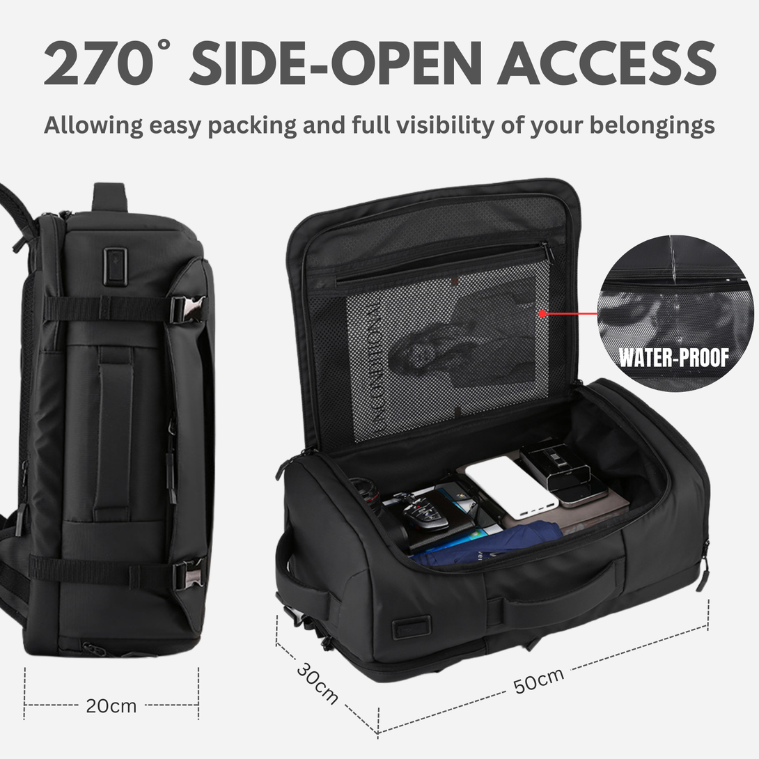 Voyager Side-Open Large Backpack