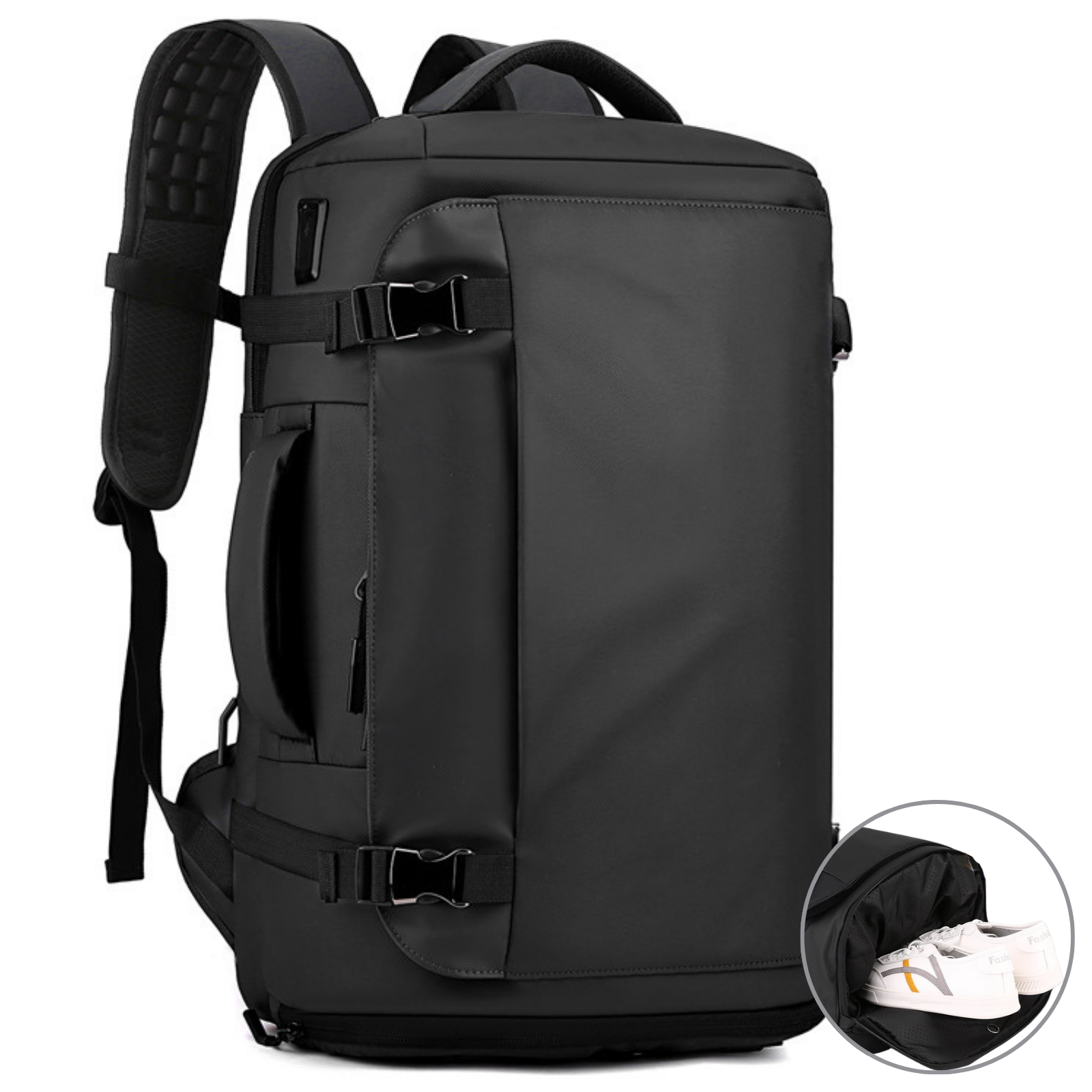 Voyager Side-Open Backpack – Waterproof Travel & Laptop Backpack - OZ ...