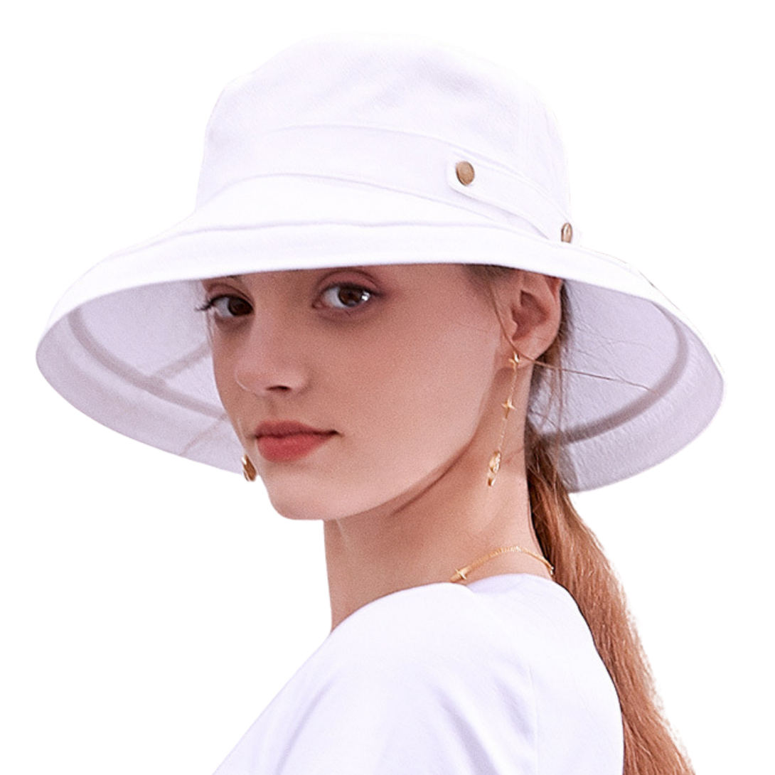 Cotton Women s Fashion Bucket Hat Stylish UPF50 Sun Protection Adjustable Packable OZ Smart