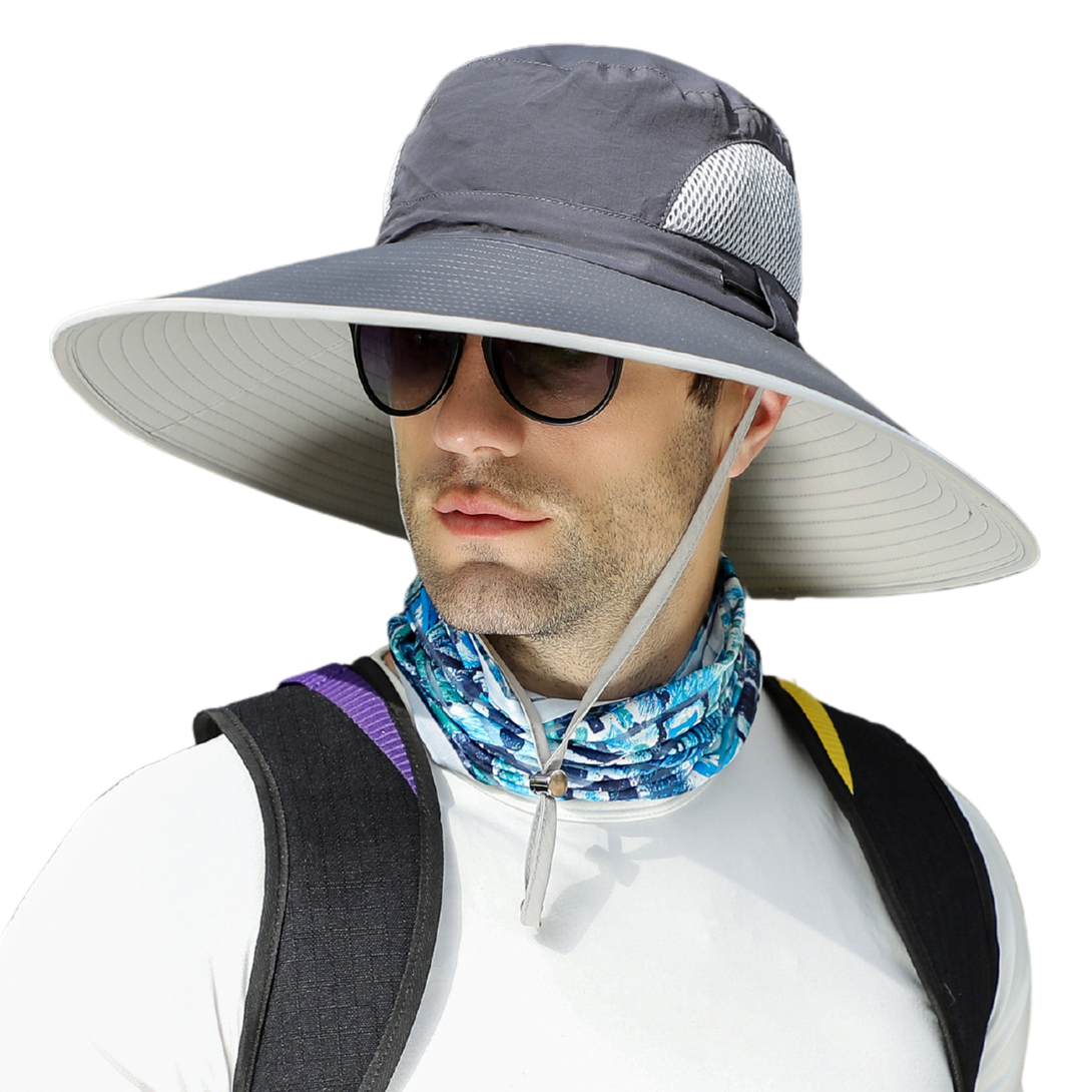 Mens extra wide brim sun hat shop