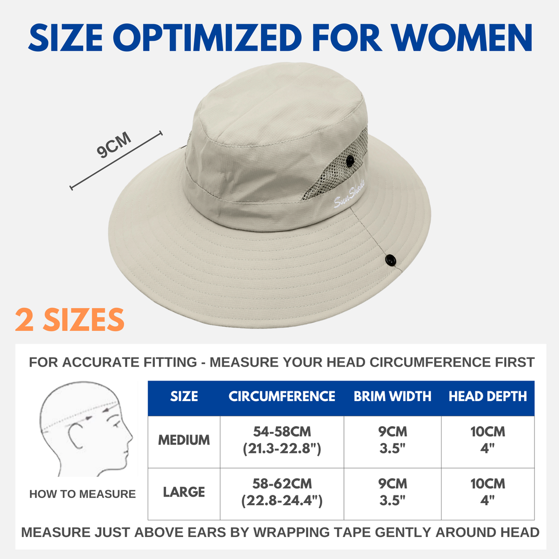 Wide Brim Ponytail Hole Sun Hat