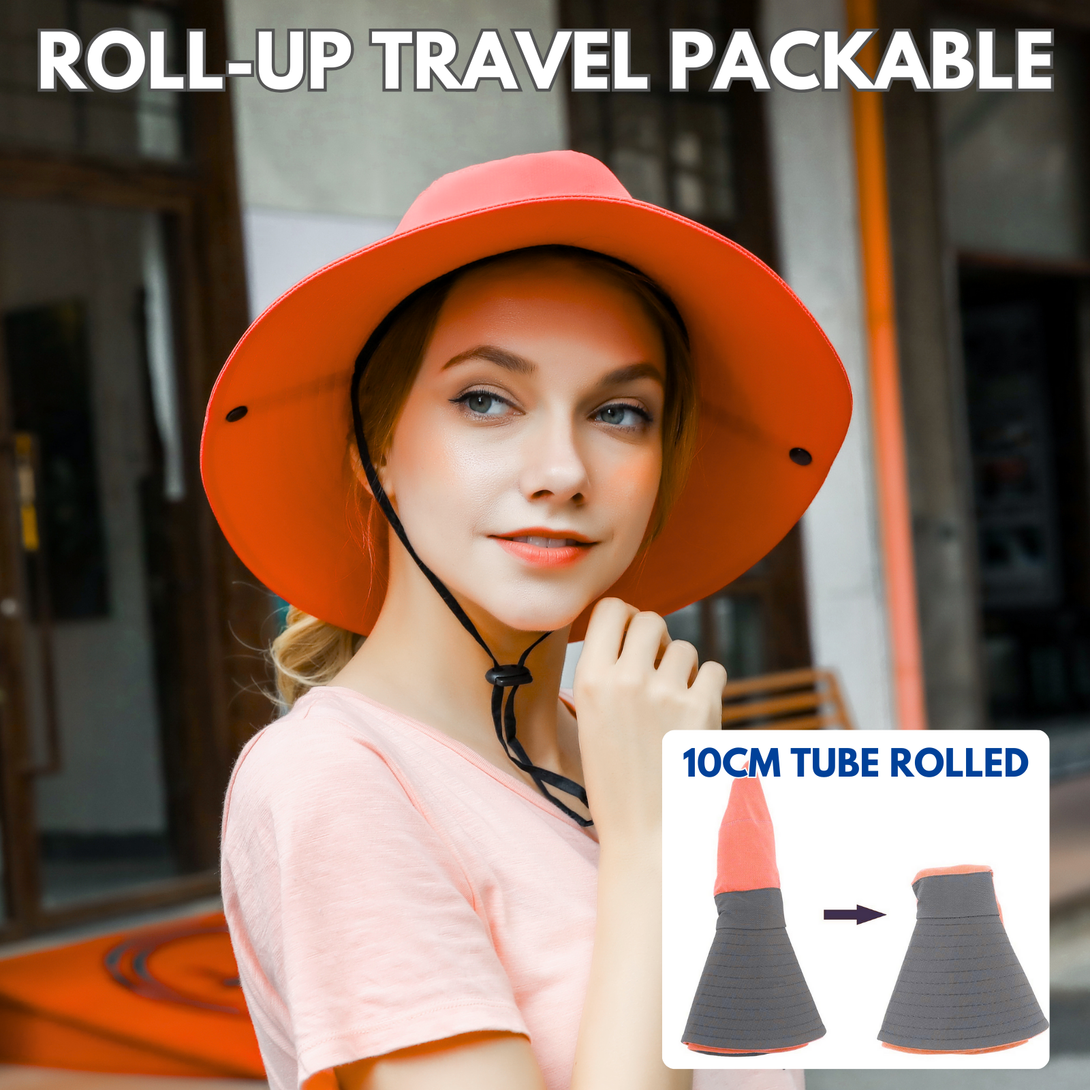 Sun hat with hole on top sales