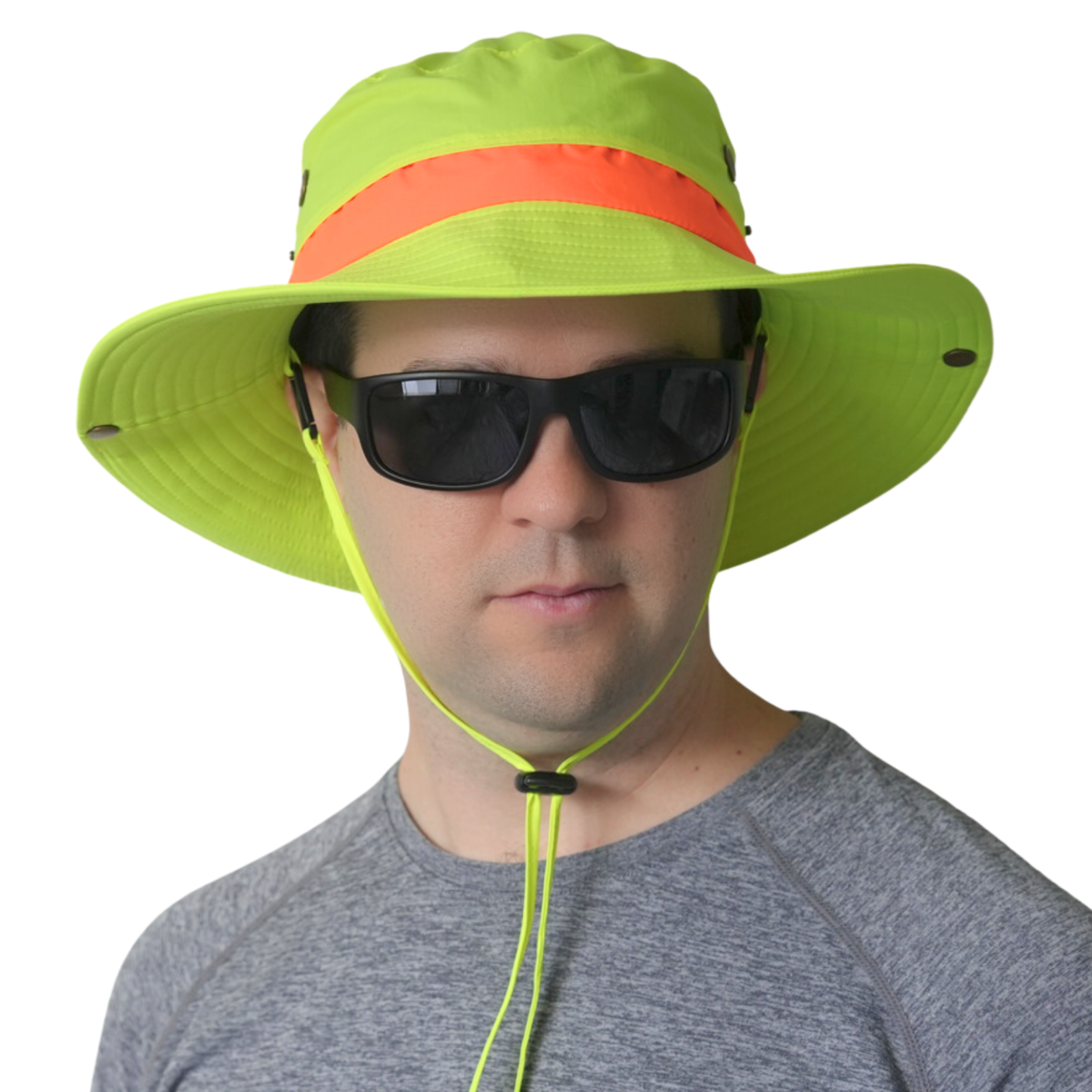 Hi Vis Wide Brim Bucket Hat for Men and Women - High Visibility ...