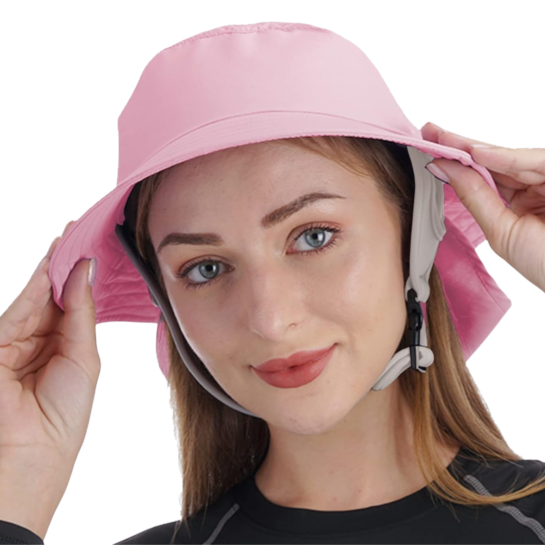 Surfing Bucket Hat with Buckle Chin Strap