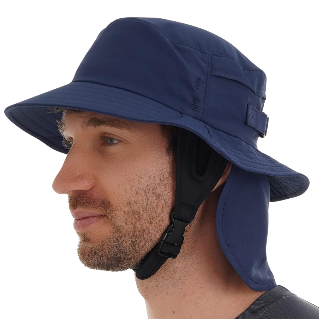 Surfing Bucket Hat with Buckle Chin Strap