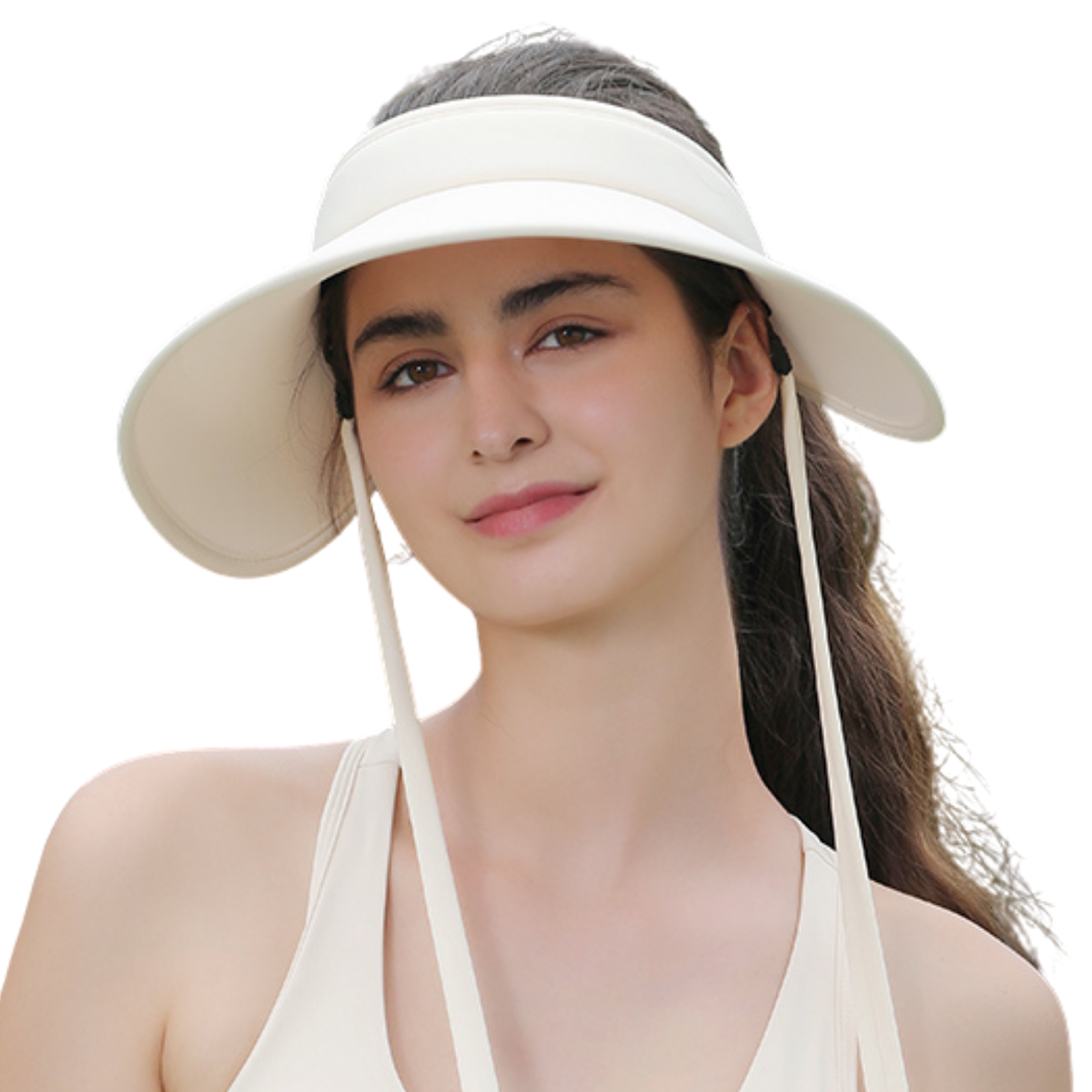 M.A.M.A. - Visor Women\'s Straw Hat White Sun main image 2