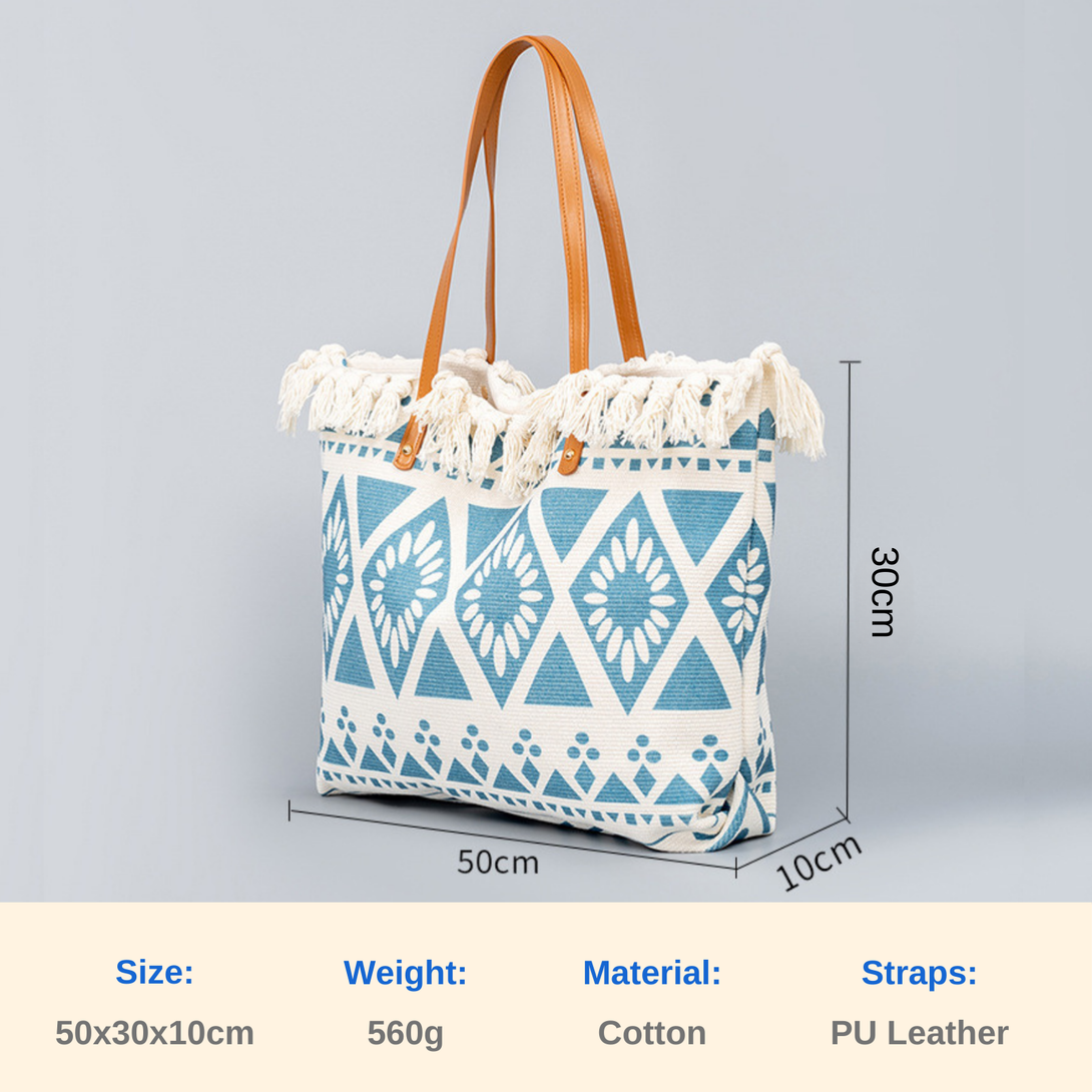 Canvas Cotton Tote Beach Bag for Women