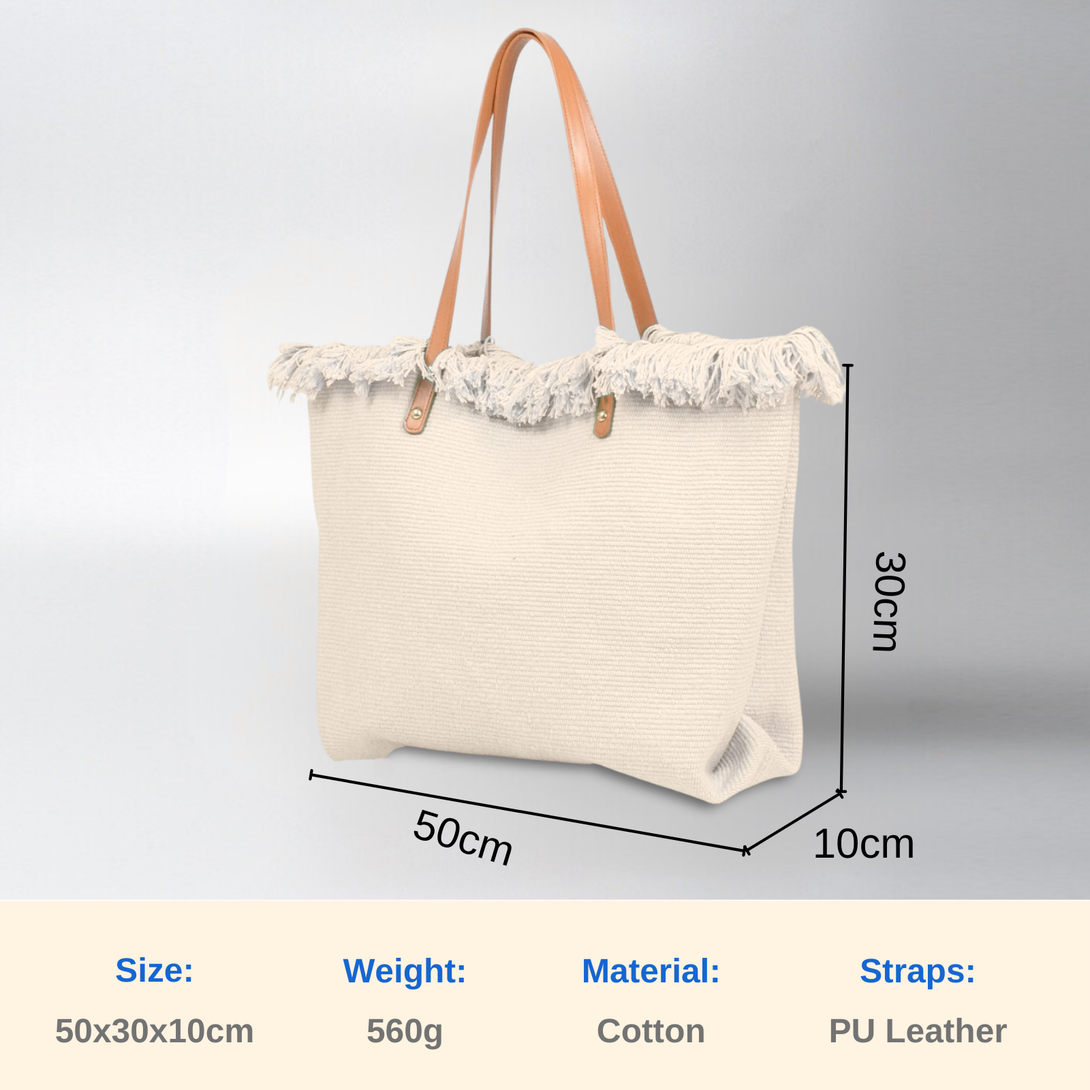 Canvas Cotton Tote Beach Bag for Women