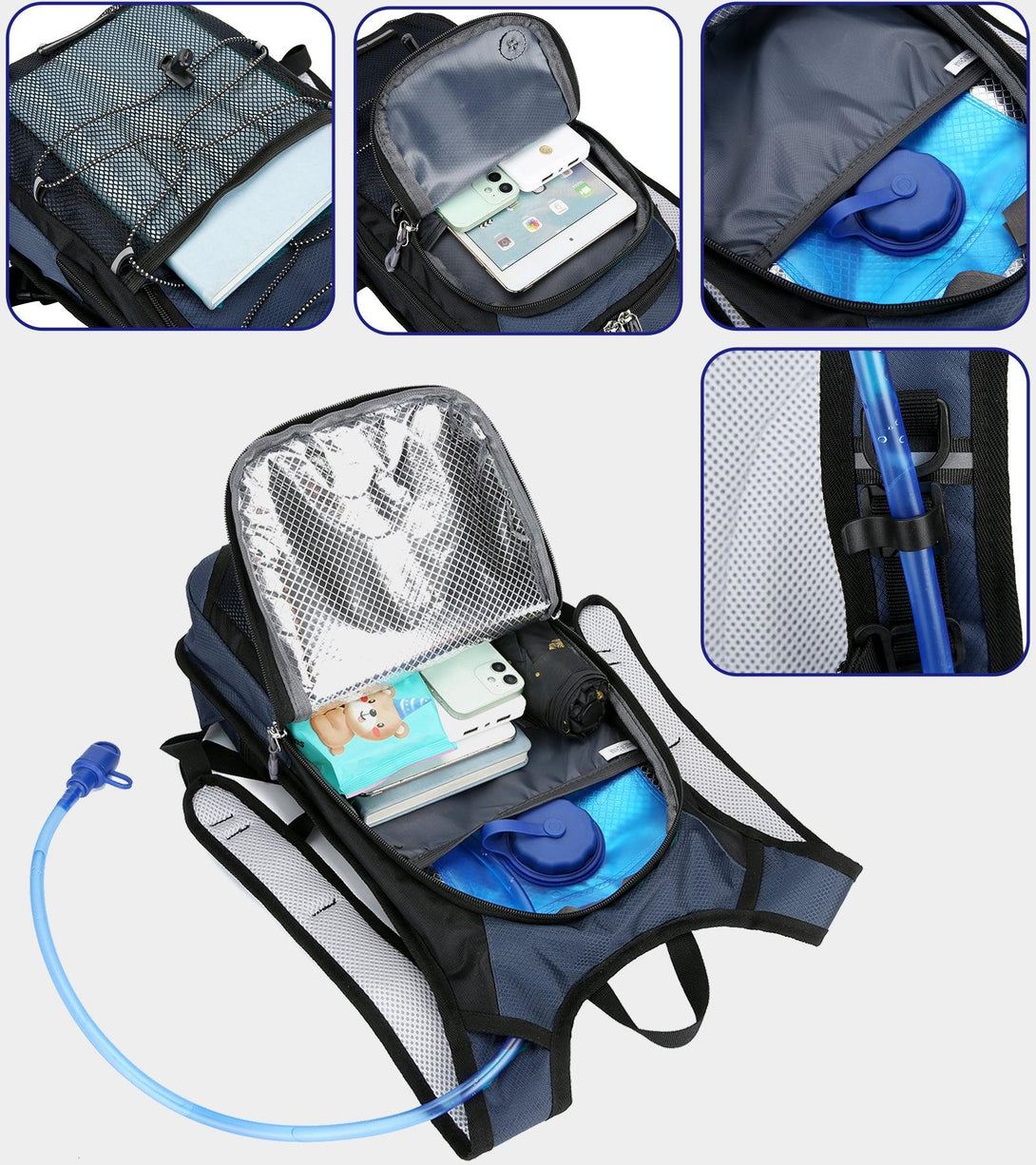 Adventure Hiking Backpack with 2L Hydration Bladder