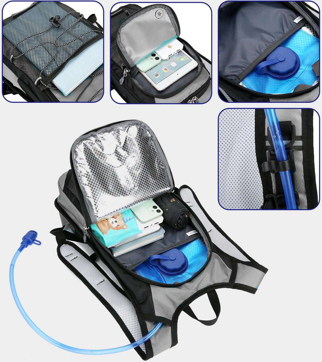 Adventure Hiking Backpack with 2L Hydration Bladder