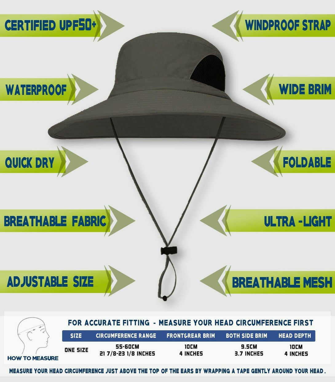 Buy Classic Wide Brim Sun Hat UPF50+ Wide Brim Online