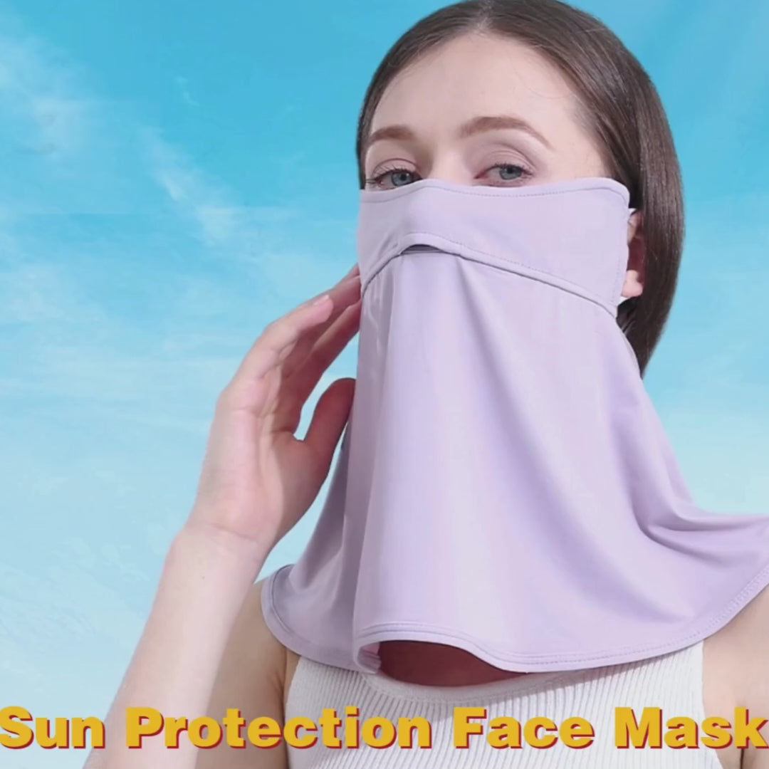 Womens Sun Shield Face Mask Neck Scarf