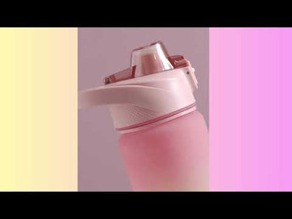 Water Bottle with Time Marker, WaterBottle001-Blue, WaterBottle001-BlueStraw, WaterBottle001-Grey, WaterBottle001-GreyStraw, WaterBottle001-Pink, WaterBottle001-PinkStraw