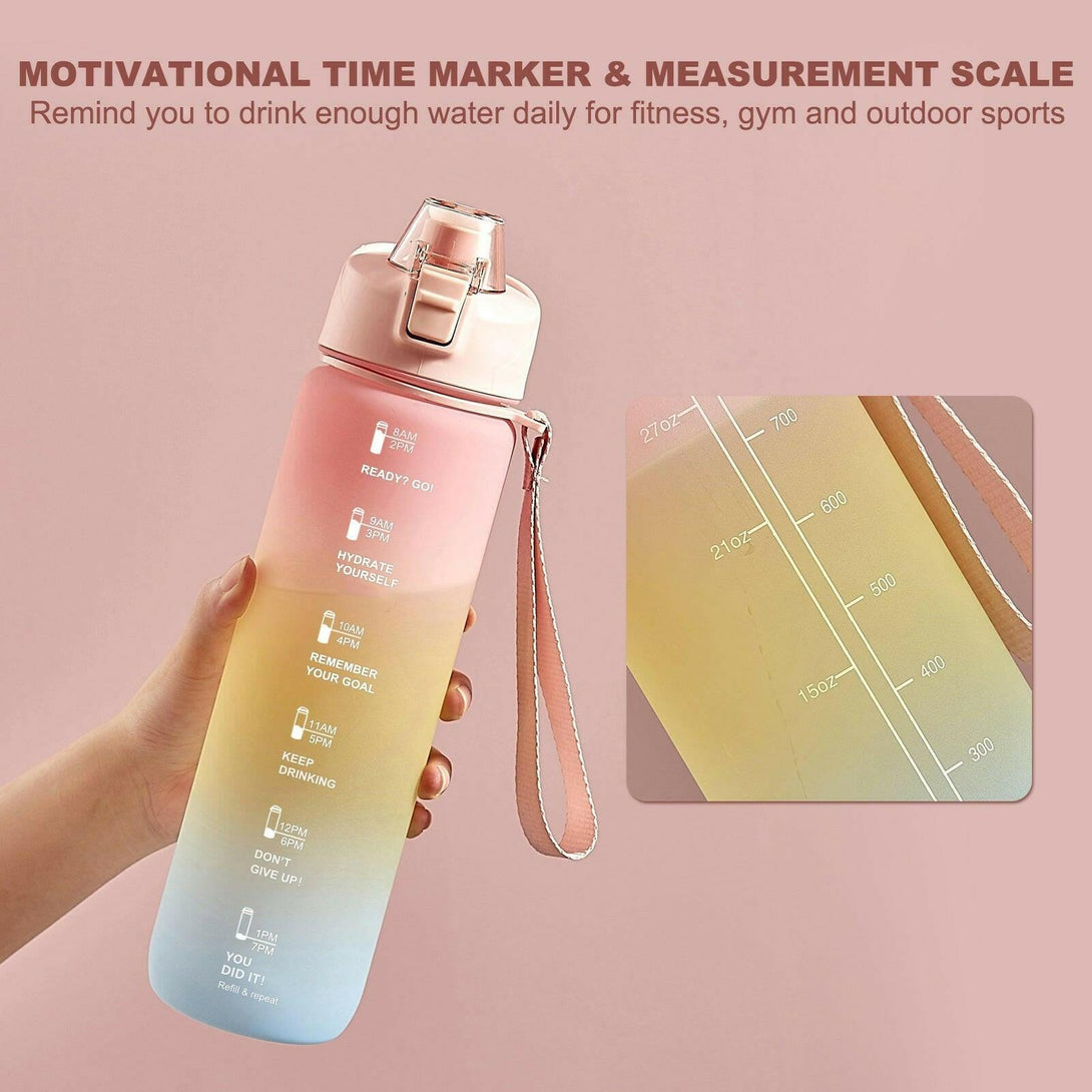 Water Bottle with Time Marker