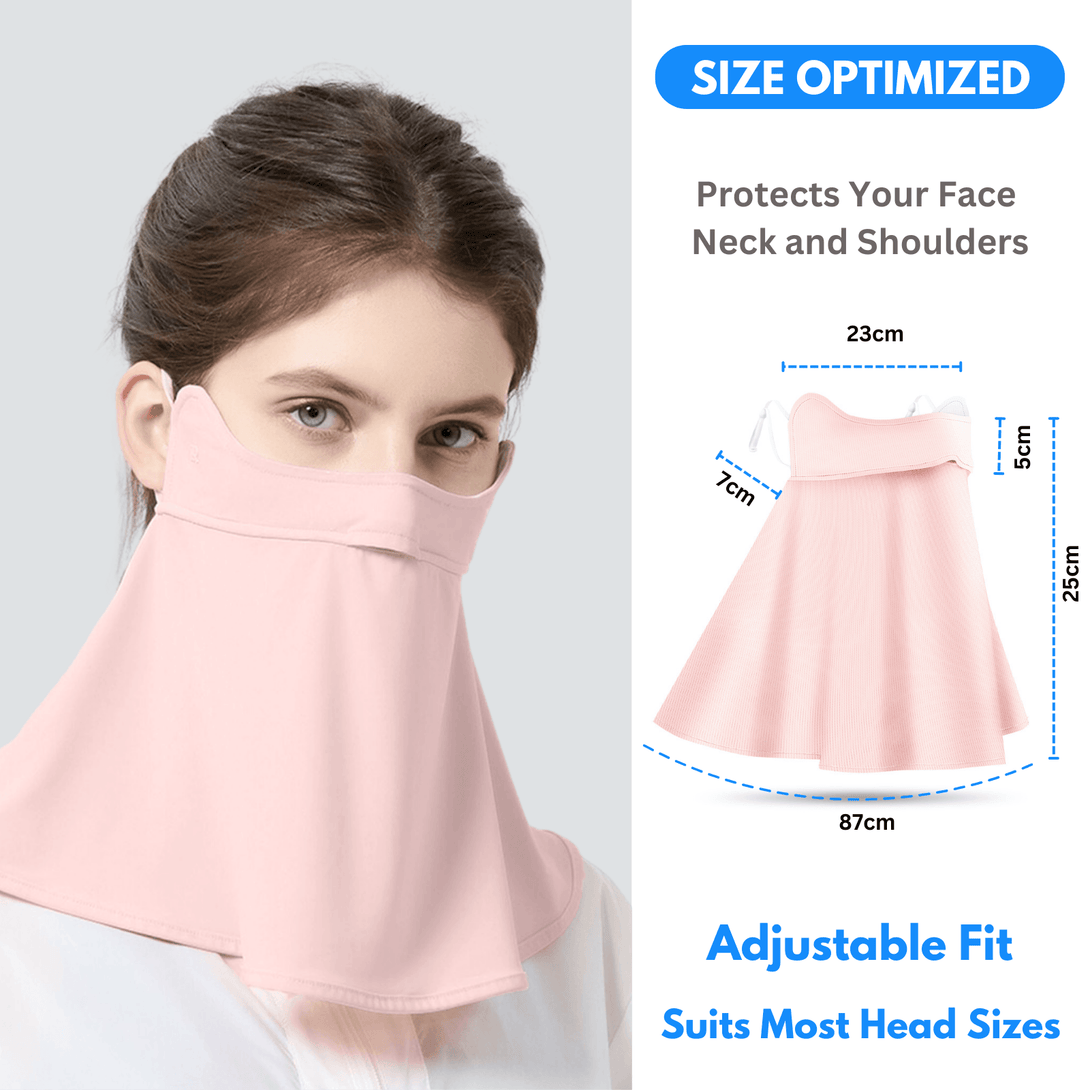 Women's Sun Shield Face Mask Neck Scarf