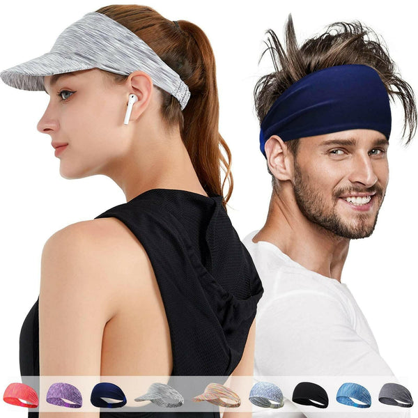 Headband Bandanas (2 pack), Light gray / Navy