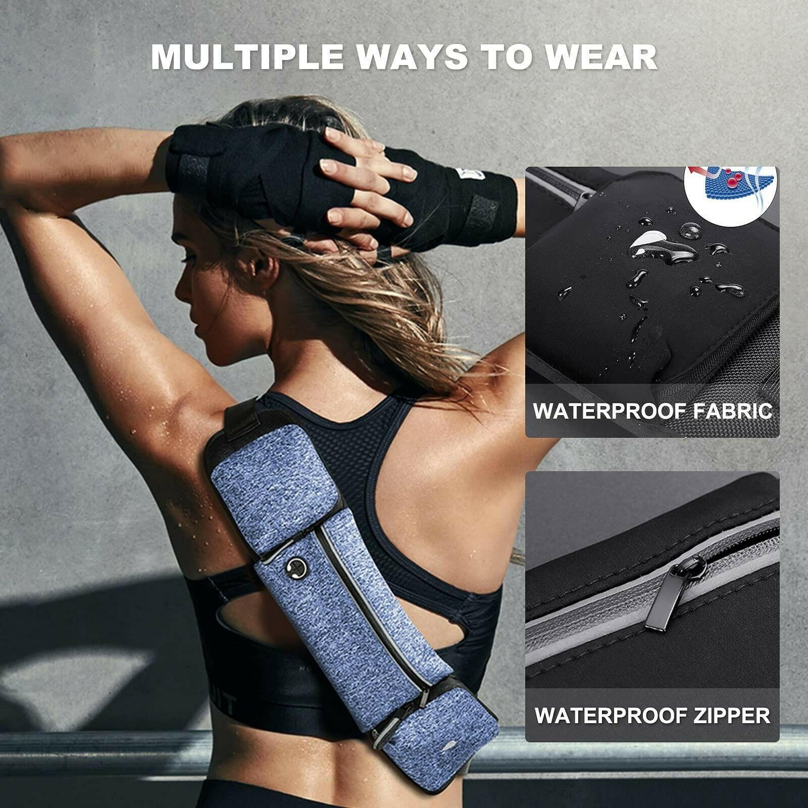 Running Belt Waistpack with Bottle Holder Bum Bag Fanny Pack Lightweight and QuickDry OZ Smart